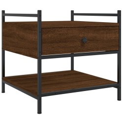 Table basse chêne marron 50x50x50 cm bois d'ingénierie 629683629683