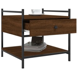 Table basse chêne marron 50x50x50 cm bois d'ingénierie 629683629683