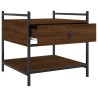 Table basse chêne marron 50x50x50 cm bois d'ingénierie 629683629683