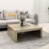 Table basse Chêne sonoma 100x100x35 cm Bois d'ingénierie 629685629685