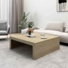 Table basse Chêne sonoma 100x100x35 cm Bois d'ingénierie 629685629685