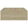 Table basse Chêne sonoma 100x100x35 cm Bois d'ingénierie 629685629685