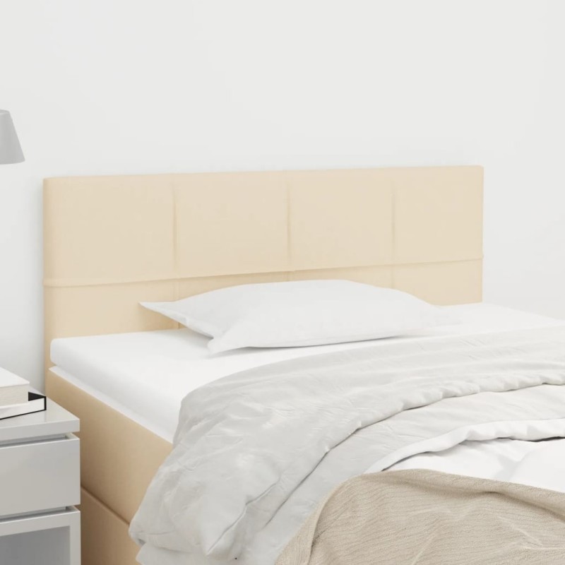 Tête de lit Crème 100x5x78/88 cm Tissu 629688629688