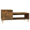 Table basse Chêne fumé 100x50x45 cm Bois d'ingénierie 629690629690