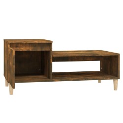 Table basse Chêne fumé 100x50x45 cm Bois d'ingénierie 629690629690