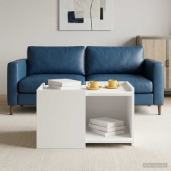 Table basse Blanc 50,5 x 50 x 33 cm Bois d'ingénierie 629692629692