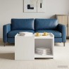 Table basse Blanc 50,5 x 50 x 33 cm Bois d'ingénierie 629692629692