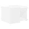 Table basse Blanc 50,5 x 50 x 33 cm Bois d'ingénierie 629692629692