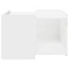Table basse Blanc 50,5 x 50 x 33 cm Bois d'ingénierie 629692629692