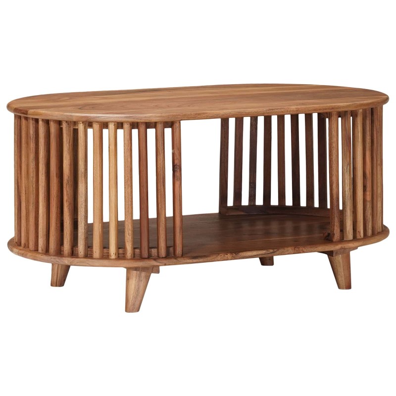 Table basse faite main Marron Teck 85 x 50 x 40 cm 629693629693