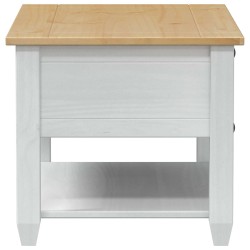 Table basse avec tiroir Blanc 85 x 50 x 45 cm Pin massif 629694629694