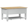 Table basse avec tiroir Blanc 85 x 50 x 45 cm Pin massif 629694629694