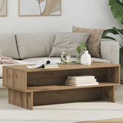 Table basse Chêne artisanal 100 x 46 x 35 cm Bois d'ingénierie 629695629695