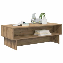 Table basse Chêne artisanal 100 x 46 x 35 cm Bois d'ingénierie 629695629695