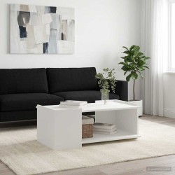 Table basse Blanc 90 x 50 x 33 cm Bois d'ingénierie 629696629696