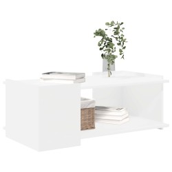 Table basse Blanc 90 x 50 x 33 cm Bois d'ingénierie 629696629696