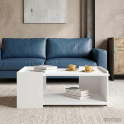 Table basse Blanc 90 x 50 x 33 cm Bois d'ingénierie 629696629696