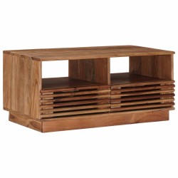 Table basse faite main Brun Teck 85 x 45,5 x 40 cm 629697629697