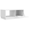 Table basse Blanc brillant 90 x 50 x 37 cm Bois d'ingénierie 629698629698