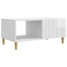 Table basse Blanc brillant 90 x 50 x 40 cm Bois d'ingénierie 629699629699