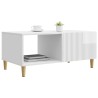 Table basse Blanc brillant 90 x 50 x 40 cm Bois d'ingénierie 629699629699