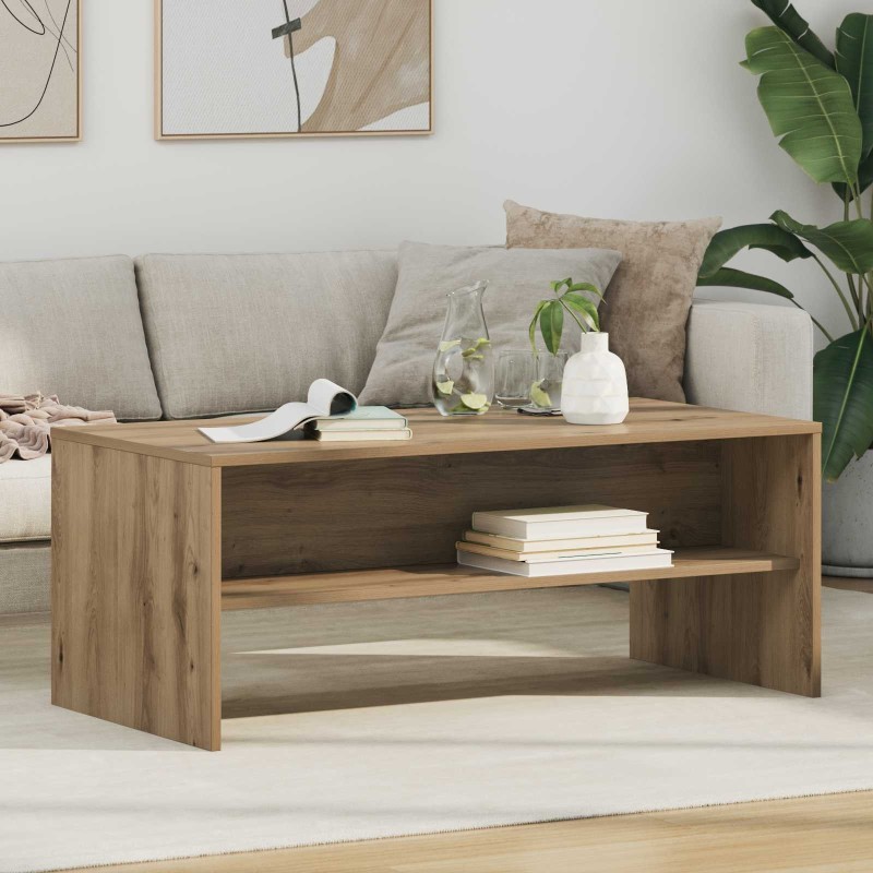 Table basse Chêne artisanal 100 x 50 x 40 cm Bois d'ingénierie 629701629701