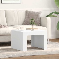 Table basse blanc 50x50x35 cm bois d'ingénierie 629703629703