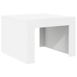 Table basse blanc 50x50x35 cm bois d'ingénierie 629703629703