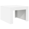Table basse blanc 50x50x35 cm bois d'ingénierie 629703629703