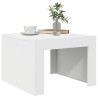 Table basse blanc 50x50x35 cm bois d'ingénierie 629703629703