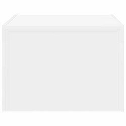 Table basse blanc 50x50x35 cm bois d'ingénierie 629703629703