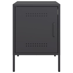 Tables de chevet 2 pcs noir 36x39x50,5 cm acier 629705629705