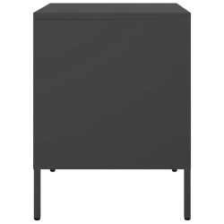 Tables de chevet 2 pcs noir 36x39x50,5 cm acier 629705629705