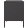Tables de chevet 2 pcs noir 36x39x50,5 cm acier 629705629705