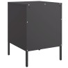 Tables de chevet 2 pcs noir 36x39x50,5 cm acier 629705629705