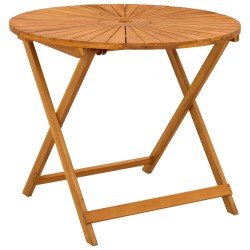 Table de jardin pliante Naturel Ø90 x 75 cm 629706629706