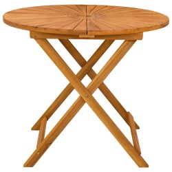 Table de jardin pliante Naturel Ø90 x 75 cm 629706629706