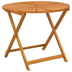 Table de jardin pliante Naturel Ø90 x 75 cm 629706629706