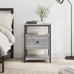 Table de chevet sonoma gris 40x42x56 cm bois d'ingénierie 629707629707