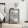 Table de chevet sonoma gris 40x42x56 cm bois d'ingénierie 629707629707