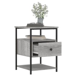 Table de chevet sonoma gris 40x42x56 cm bois d'ingénierie 629707629707