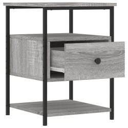 Table de chevet sonoma gris 40x42x56 cm bois d'ingénierie 629707629707
