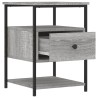 Table de chevet sonoma gris 40x42x56 cm bois d'ingénierie 629707629707