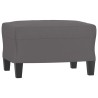 Repose-pied Gris 60x50x41 cm Similicuir 629708629708