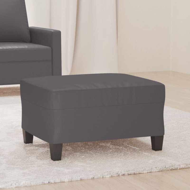 Repose-pied Gris 70x55x41 cm Similicuir 629709629709