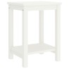 Table de chevet blanc 35x30x47 cm bois de pin massif 629710629710