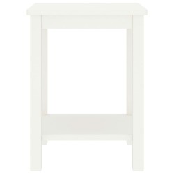 Table de chevet blanc 35x30x47 cm bois de pin massif 629710629710