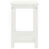Table de chevet blanc 35x30x47 cm bois de pin massif 629710629710
