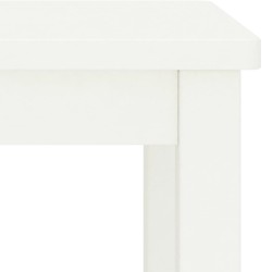 Table de chevet blanc 35x30x47 cm bois de pin massif 629710629710