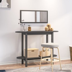 Table console Gris 110x40x80 cm Bois massif de pin 629711629711